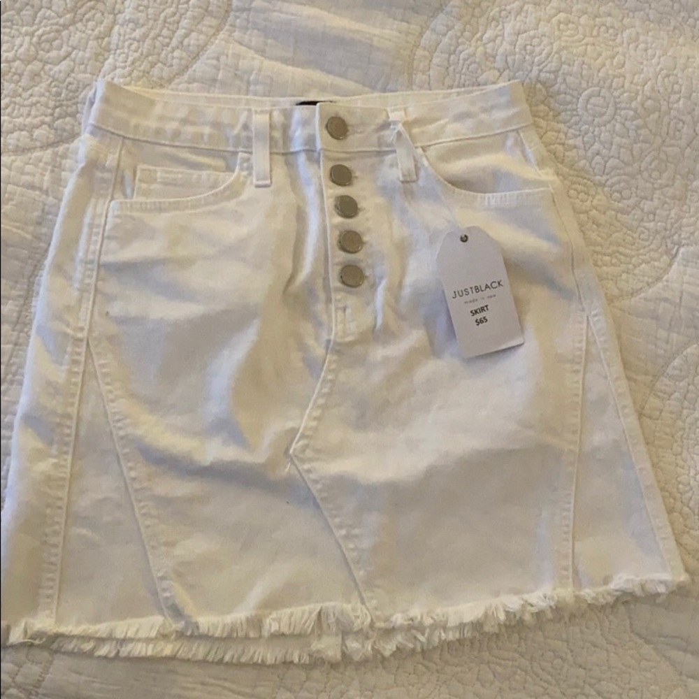 White denim skirt with tags JUST BLACK brand